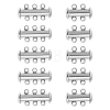 10 Sets 2 Styles 304 Stainless Steel Slide Lock Clasps STAS-ME0003-55-1