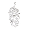 Hollow 304 Stainless Steel Pendants STAS-Z194-03P-01-1
