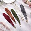 Handmade Macrame Cotton Threads Wrist Strap Pendant Decoration HJEW-JM02623-2