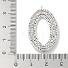 Rack Plating Brass Micro Pave Cubic Zirconia Pendants KK-L224-051P-3