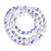 Electroplate Glass Beads Strands EGLA-Q128-07A-AB03-2