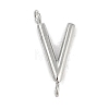 304 Stainless Steel Letter Connector Charms LS-STAS-M108-01P-22-1