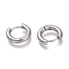 201 Stainless Steel Huggie Hoop Earrings EJEW-O095-05-01-2