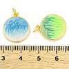 Brass Enamel Pendants KK-S401-07G-3