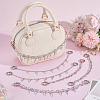 6Pcs 3 Styles Aluminum Cable Chain Boot Strap Chains HJEW-PH02514-4