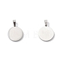 304 Stainless Steel with White Shell Pendants STAS-G268-01F-P-4