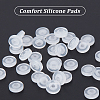 100Pcs Comfort TPE Plastic Pads for Clip on Earrings FIND-SC0003-17-4
