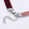 Cloth Gothic Choker Necklaces NJEW-E085-30I-3