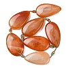 Natural Banded Agate Beads Strands G-F825-E01-01-3
