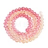 Gradient Color Baking Painted Glass Bead Strands X1-DGLA-A039-T2mm-A02-2