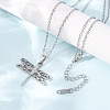 304 Stainless Steel Pendant Cable Chain Necklaces for Men Women NJEW-K308-03B-P-3