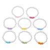 Children's Day Imitated Pearl Acrylic Beads Stretch Bracelets X-BJEW-JB13538-2
