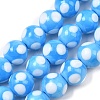 Handmade Lampwork Beads LAMP-D002-10mm-01G-1