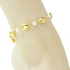 Ocean 304 Stainless Steel Geometric Link Chain Anklets for Women AJEW-AN00823-03-2