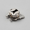 Alloy Rhinestone Cufflinks BUTT-WH0024-077C-2