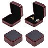 Plastic & PU Leather Jewelry Cufflink Boxes CON-WH0117-14A-1