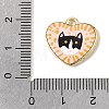 Printed Alloy Pendants ENAM-F160-06D-G-3