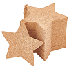 Softwood Star Cup Mats DJEW-BC0001-07-1