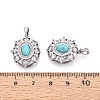 Dyed Synthetic Turquoise Pendants KK-N287-20P-3