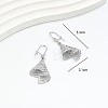 Geometric Brass Hoop Dangle Earrings for Women JR6007-4