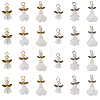  30Pcs 6 Styles Angel Frosted Acrylic Pendants FIND-TA0002-86-9