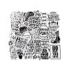 50Pcs Inspirational Theme Paper Cartoon English Word Stickers Set DIY-I109-04-2