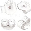 6 Pairs 925 Sterling Silver Friction Ear Nuts STER-BBC0009-59-7