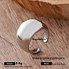 Irregular 304 Stainless Steel Cuff Open Rings for Women MI0749-1-1
