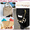 Aluminium Bag Extender Chains and Shell & Resin Pendant Decorations HJEW-PH02529-5