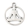 Tibetan Style Alloy Pendants TIBEP-R304-033AS-LF-1