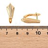 SHEGRACE Brass Micro Pave Cubic Zirconia Hoop Earring Findings XGRQ79873-950G-3