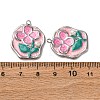 304 Stainless Steel Enamel Pendants STAS-P406-26A-P-3