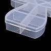 (Defective Closeout Sale: Scratched) Autumn Mushroom 14 Grids Plastic Bead Storage Containers with Hinged Lid CON-XCP0002-77-2