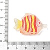 Transparent Resin Pendants RE-CBA098D-01E-3