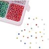 Mixed 12/0 Round Glass Seed Beads SEED-PH0006-2mm-05-5
