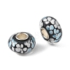 Lampwork & Brass Core European Beads LAMP-P019-01P-04-2