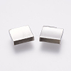 Tarnish Resistant 304 Stainless Steel Magnetic Clasps with Glue-in Ends STAS-G136-02P-4