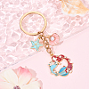 Brass & Alloy Enamel Keychain KEYC-YW00160-03-1