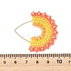 Glass Seed Beaded & Glass Pendants PALLOY-MZ01371-01-3