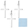 4Pcs Rack Plating 925 Sterling Silver Pendants STER-BBC0009-32-7