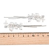 Alloy Micro Pave Cubic Zirconia Stud Earrings AL-CBA3C8B-16P-3