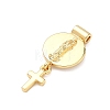 Religion Brass Pendants KK-H539-18G-03-2