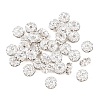 Rack Plating Brass Rhinestone Spacer Beads RSB028NF-01S-1