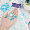 40Pcs AB Color Plated Capiz Shell Pendants SSHEL-SC0001-26-3