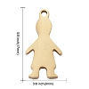 304 Stainless Steel Pendants LS-STAS-I140-12G-4
