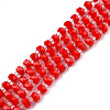 Opaque Solid Color Glass Beads Strands GLAA-N052-04-A10-1