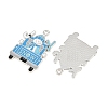 Rack Plating Alloy Enamel Pendants AL-CBA2B10-05P-03-2