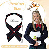 3Pcs 3 Colors Polyester Adjustable Women's Tie AJEW-HY0002-57-2