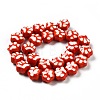 Handmade Printed Porcelain Beads X1-PORC-F005-02C-5