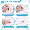 6Pcs Zinc Alloy Cufflinks BUTT-ME0001-35-3
